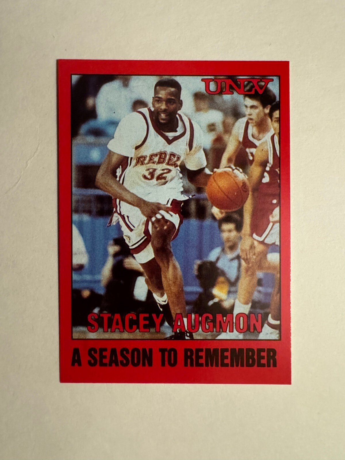 1990-91 UNLV Runnin' Rebels Season to Remember #2 STACEY AUGMON Nrmt+