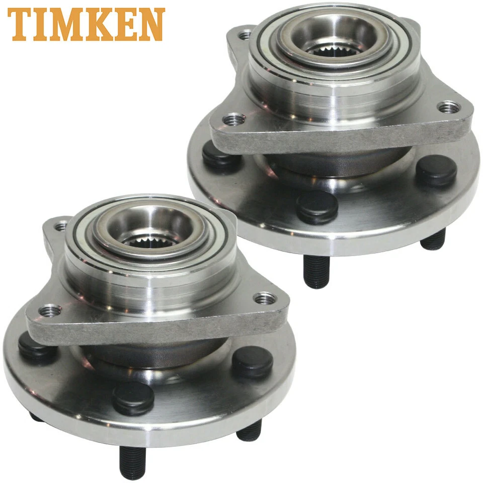 TIMKEN Front Wheel Bearings Hub Set for Land Rover Range Rover Sport 06-13 5Lugs - Image 4 of 4