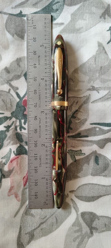 Sheaffer Balance Vein 14k Gold Fine Point Nib Fountain Pen USA