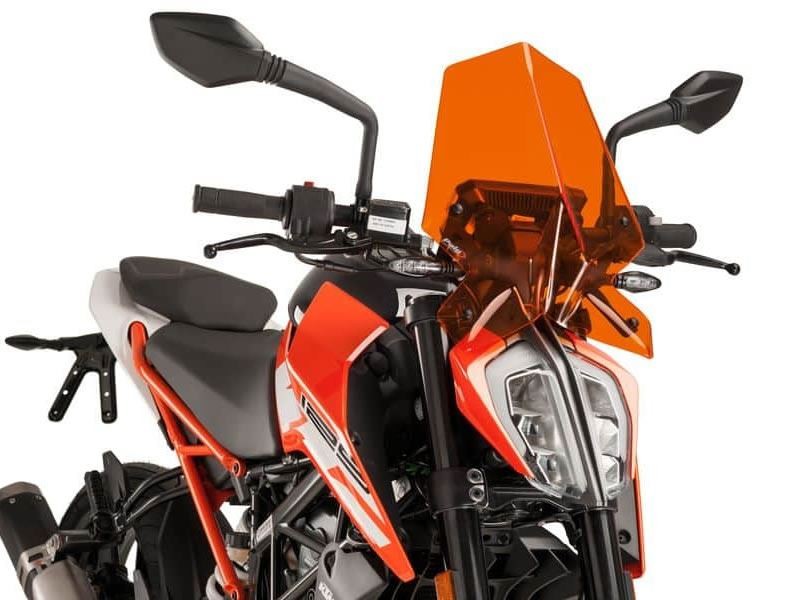 Puig Orange New Generation Sport Screen KTM 125 Duke 2017-2023 - Image 2