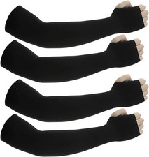 Sun Protection Arm Sleeves with Thumb Holes for Men Women,Cooling Compression UV