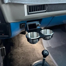 Squarebody  Chevy c10 Truck Dual Size Cup Holder  1973-1987 