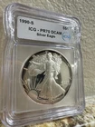 1990-S Proof Silver American Eagle ICG PR70 DCAM