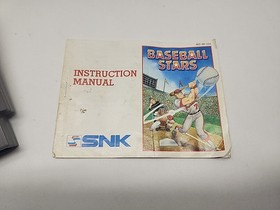 Baseball Stars NES Nintendo 1989 CIB Complete with Manual- SNK 