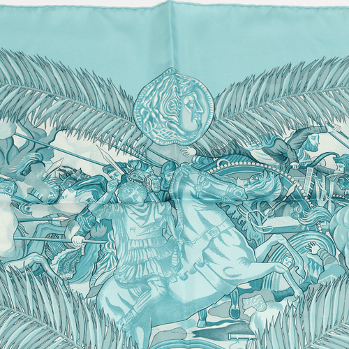 Hermes Scarf GLOIRE D'ALEXANDRE Silk Carre Foulard JULIA ABADIE 90CM - Picture 7 of 7