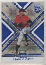 2016 Panini Elite Extra Edition Aspirations Blue 54/75 Braulio Ortiz #172 e5r