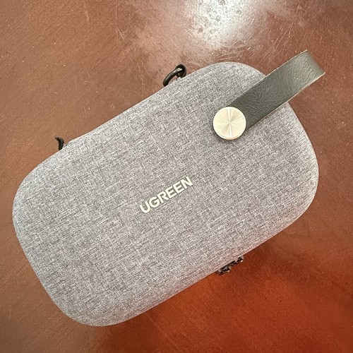 Ugreen Double Sided Hard Shell Travel Tech Organizer Double Zipper Handle  Gray