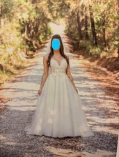 Wedding dress size 2 Vintage A line spaghetti straps