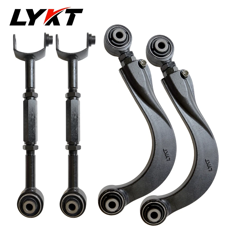 LYKT 4pcs Adjustable Arms Alignment Rear Camber&Toe Kit for 2014-2018 Mazda 3 Foto 3 de 4