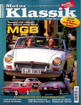 3) Motor Klassik 07/1997 - VW Scirocco GTI mit 110PS - Tatra 603 V8 mit 105PS Re