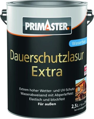 Primaster Dauerschutzlasur Extra 2,5 L farblos  Holzlasur