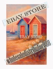 1000 piece jigsaw puzzle Coastal cottages beach