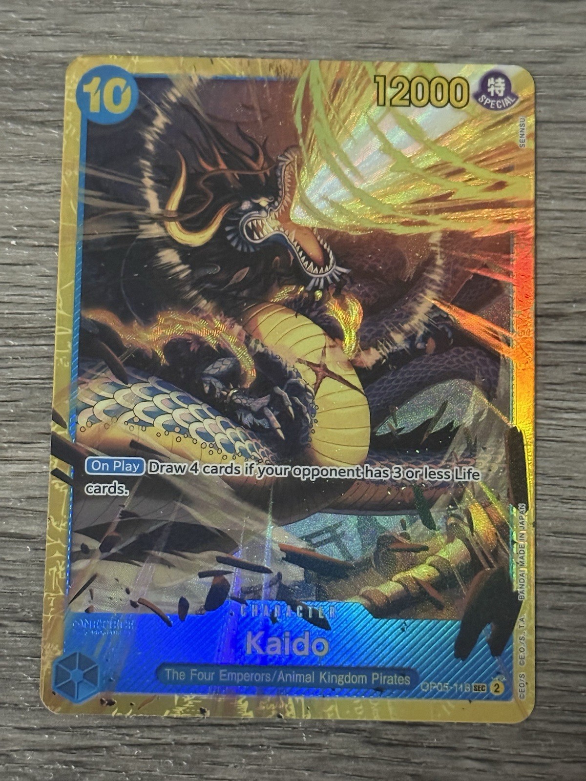 One Piece Awakening of the New Era Kaido SEC OP05-118 English