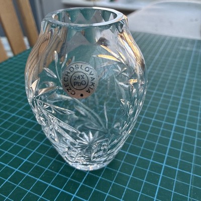Handgefertigter Eierkristall 24% Pb0 Bleikristall geschliffenes Glas 11 cm Made in Hungary