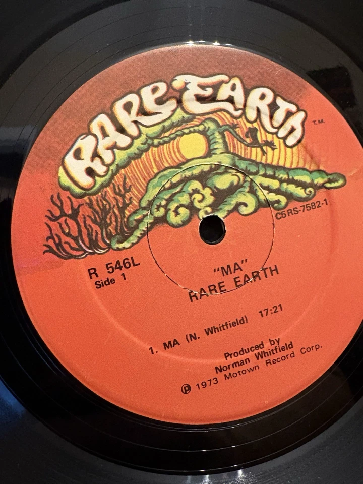 Rare Earth – Ma (1973, Motown First U.S. Press w/  Poster Funk Rock Psych EX/VG+ - Image 4 of 4