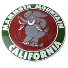 Vintage Mammoth Mountain Sign - California Ski Park Gas Pump Porcelain Sign