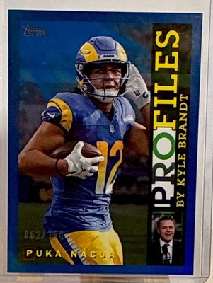 Puka Nacua Topps ProFiles 2026 Blue SP 62/150