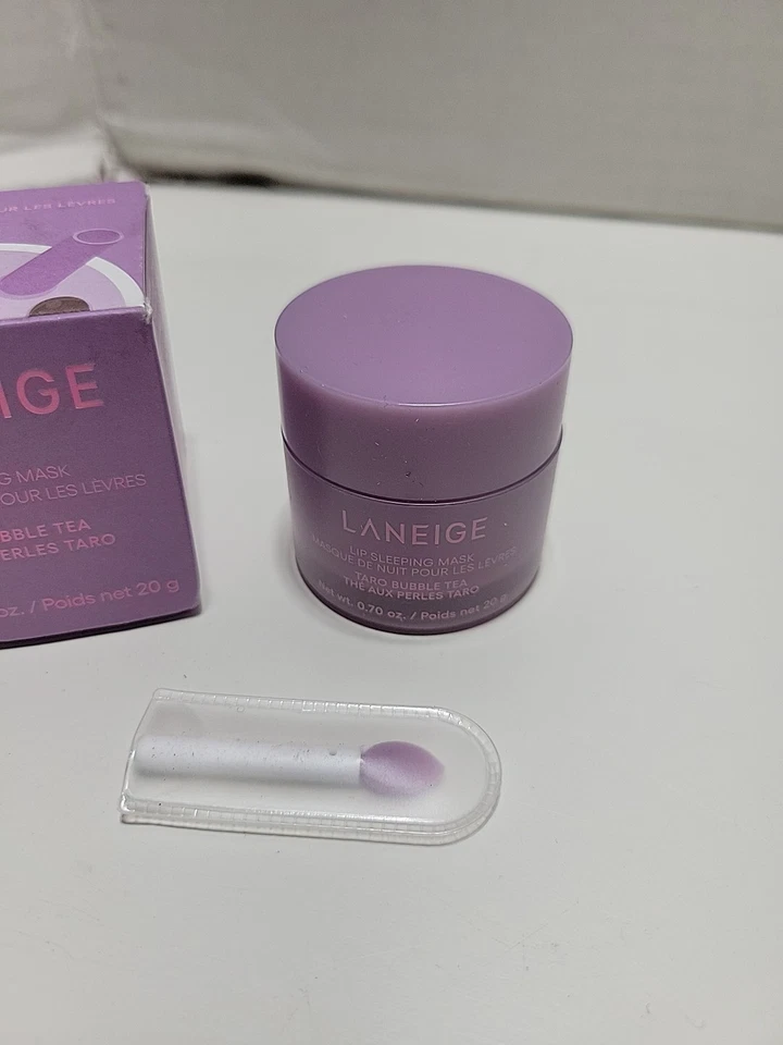 Máscara para dormir labial Laneige red de té Taro Bubble con 0,70 oz. Foto 3 de 4