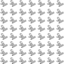 60 Edelstahl Bulldog Clips Büroklammern Fotoklammern Papierklammern Zubehör