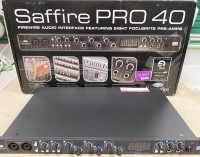 Focusrite Saffire Pro 40 FireWire Audio Interface 20 In/Out 8 Mic Pres 24/96