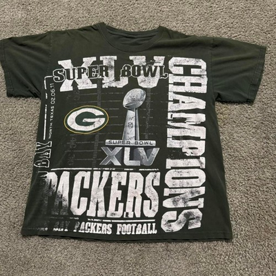#ad Green Bay Packers NFL Super Bowl XLV Champions Mens T Shirt $18.00