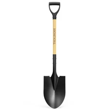Spade, Heavy Duty Gardening Shovel, Garden Shovel 41 inch for Digging, Round ...