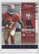 2012 Playoff Prestige Rookie Extra Points Blue 853/999 AJ Jenkins #295 1q2