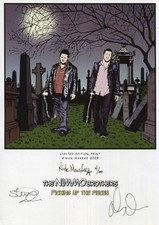 BLUES ROCK BAND The Nimmo Brothers autographs, limited colour print signed