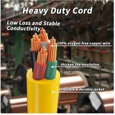50ft 30A Generator Extension Cord NEMA L14-30P/L14-30R