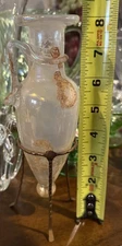 MURANO SCAVO ITALIAN AMPHORA W/ STAND EXCELLENT Look