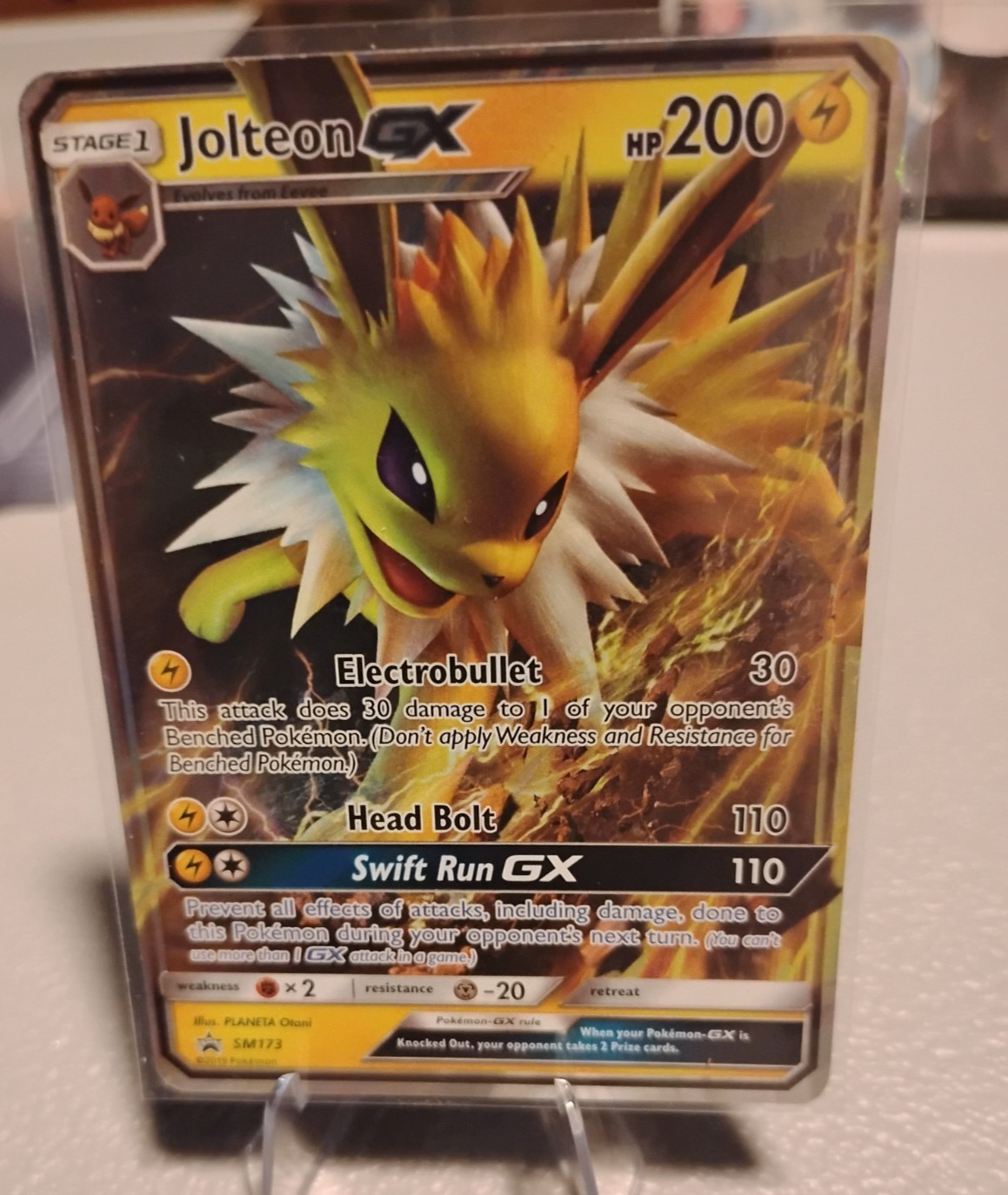 Jolteon GX SM173 Black Star Promo Ultra Rare Holo Pokemon TCG Card NM