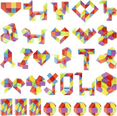 30Pcs Party Favors, Fidget Snake Cube Mini Twist Puzzle Party Favors for Kids 4-