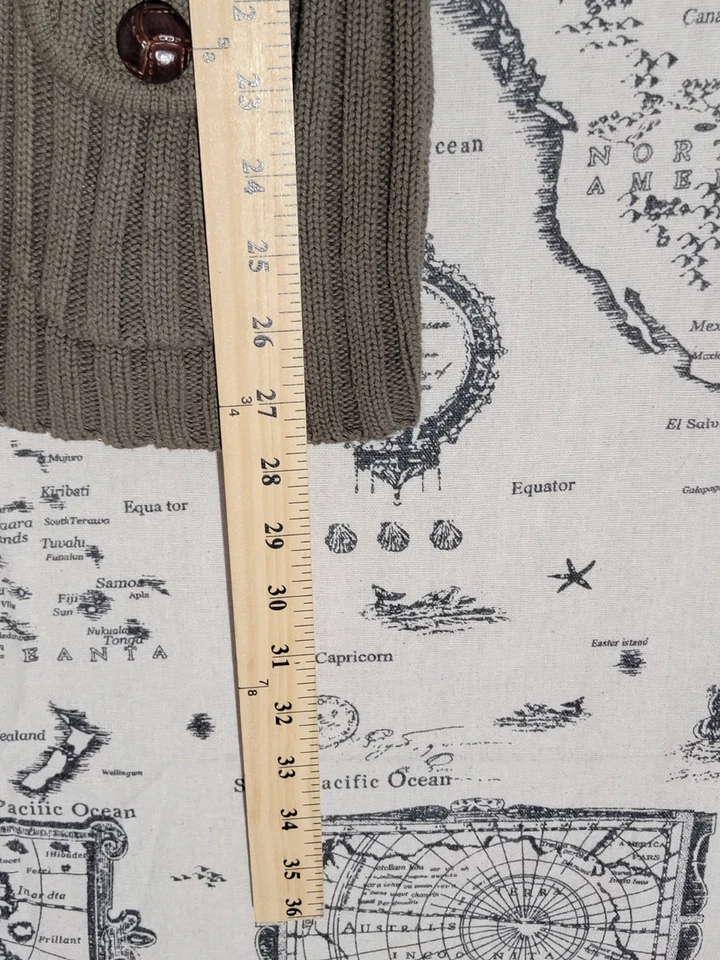 Eight Eight Eight Ribbed Button Front Cardigan Sweater Women’s Small Brown - Image 3 of 4