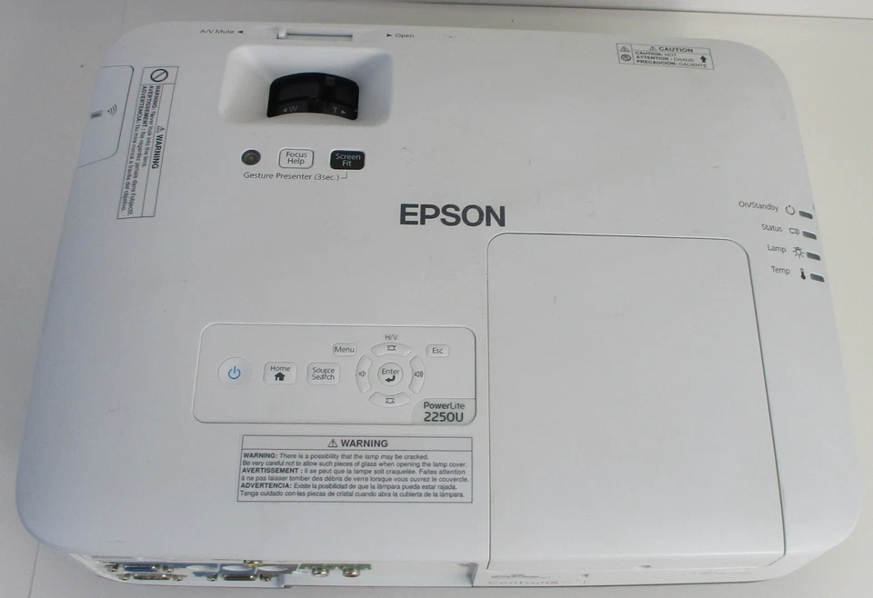 Epson PowerLite 2250U Full HD 3LCD WUXGA Projector 5000 Lumens 2140 Lamp Hours - Image 4 of 4
