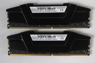 G.Skill RipJaws F4-3200C16D-32GVK (2x16GB) Desktop RAM DDR4-3200 XMP 2.0 Ready