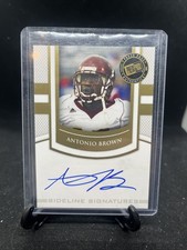 2010 Press Pass SS-AB Antonio Brown RC Auto Sideline Signatures Blue Ink