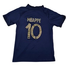 France Mbappe Youth Soccer Jersey Fits Kids XS 5 Year Old