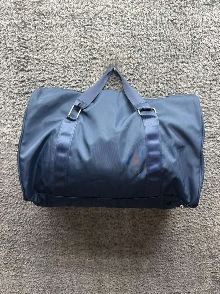 Bolso de Lona Jean Paul Gaultier Perfumes Estampado Gráfico Logo Azul Marino Foto 2 de 4