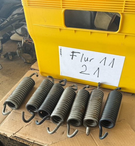 Mercedes W126 2x Feder Scharnier Motorhaube ORIGINAL