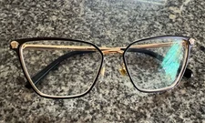 AUTHENTIC VERSACE EYEGLASSES WOMEN MOD 1275 1433 BLACK 54-15-140