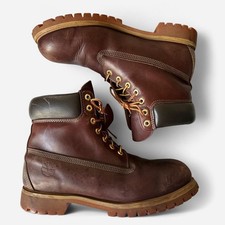 Vintage Timberland 6 inch premium brown water resistant boots, made in USA, 12M