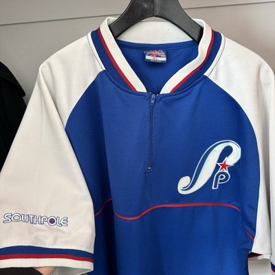VINTAGE 90s HIPHOP SOUTHPOLE ALL PLAYER LEAGUE STITCHED BASEBALL STYLE JERSEY