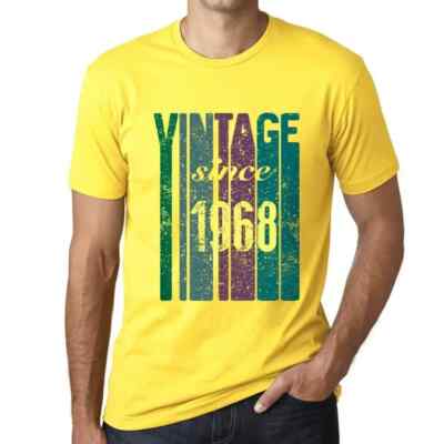ULTRABASIC Men's 1968 Vintage T-Shirt - "Legend Since 1968" 56th Birthday Gift, Premium Cotton