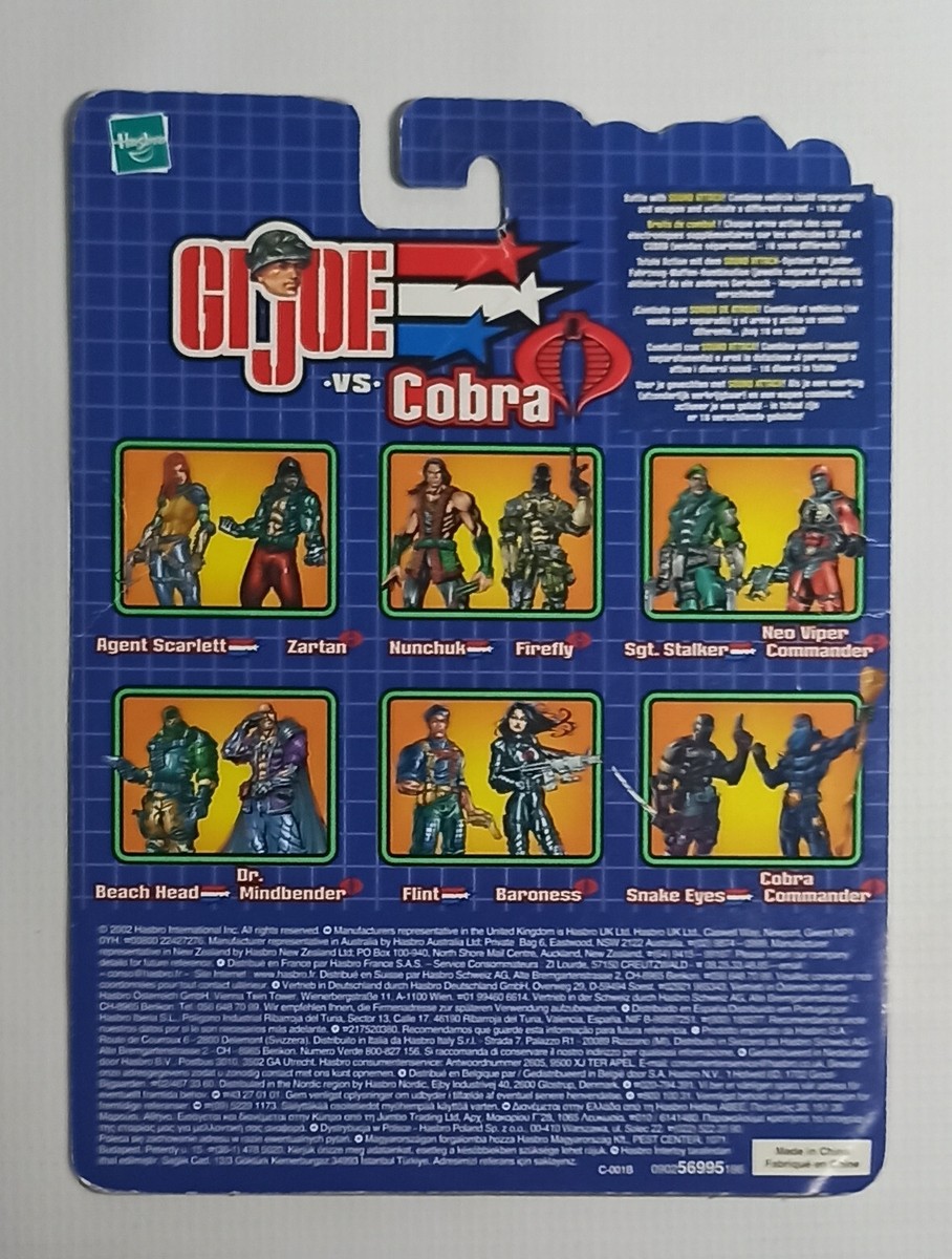 HASBRO 2002 GI JOE vs COBRA FULL CARD | eBay