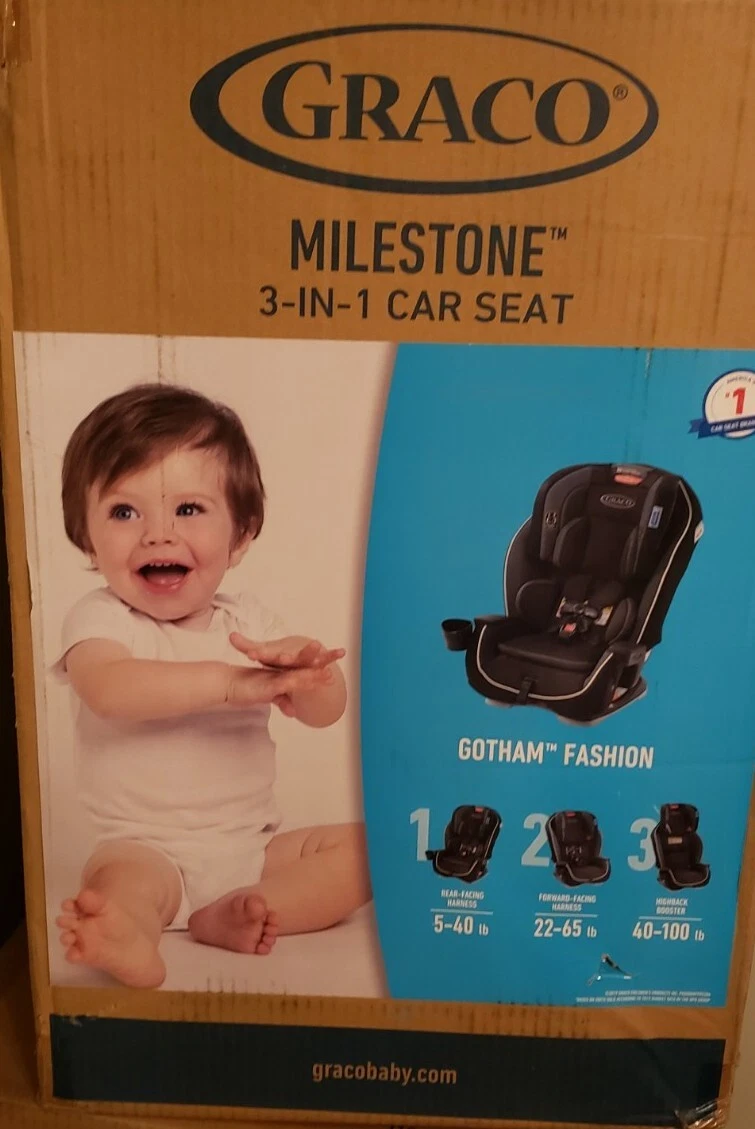 1-Graco Milestone in Car Seat, Toddler -Infant Car Seat, Gotham Fashion  eBay