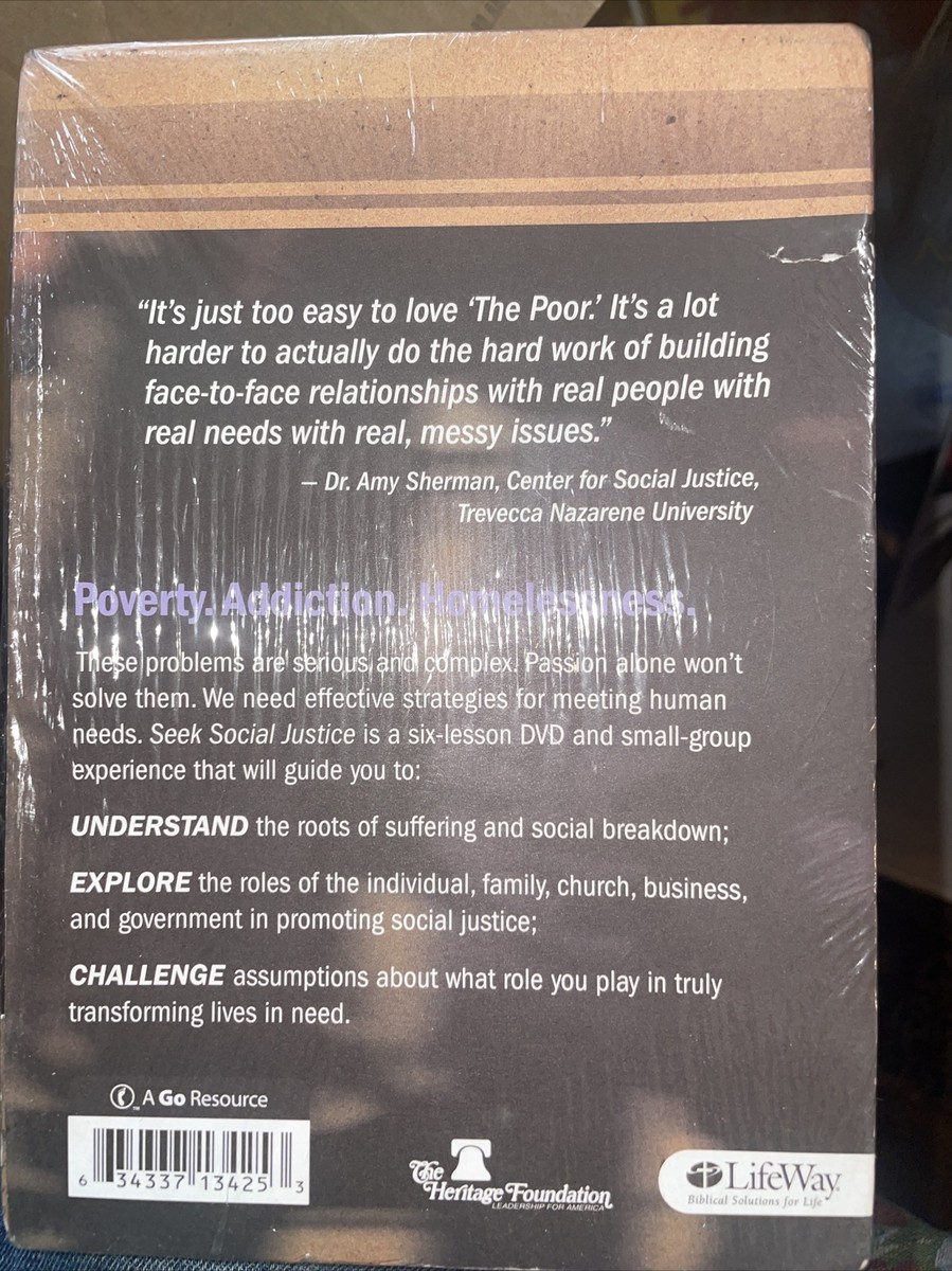Seek Social Justice Small Group Study DVD & Book LifeWay New