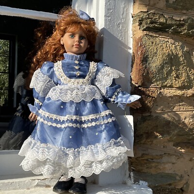 Vintage PATTI Cracker Barrel Old Country Store Little House Prairie Doll sj7m5s