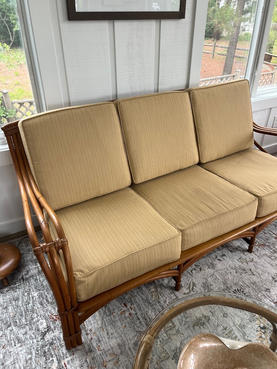 3 piece seating group of Heywood Wakefield rattan | eBay