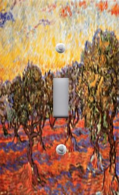 Light Switch Plate Switchplate Cover VAN GOGH THE OLIVE GROVE