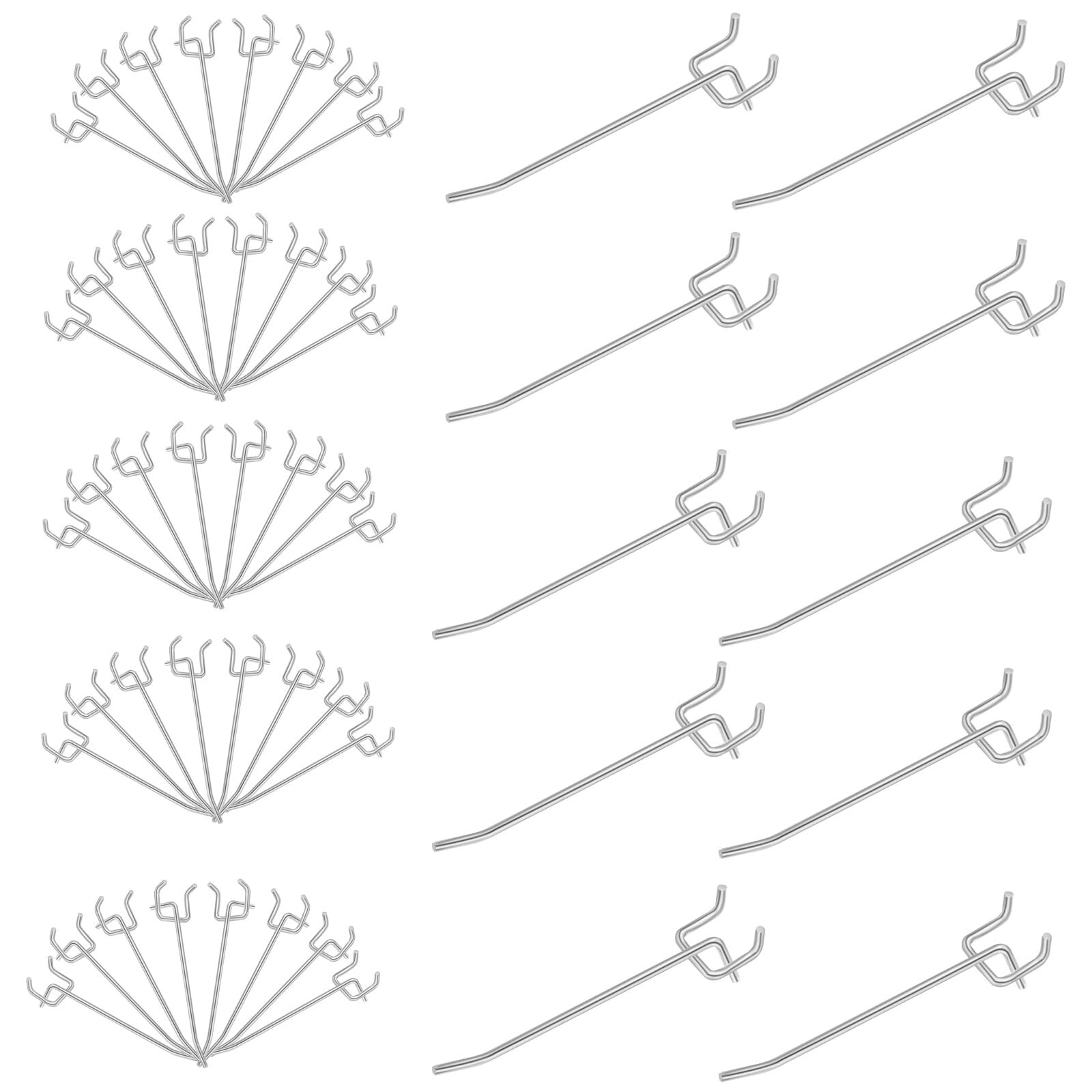 50 Pack 4 Inch Pegboard Hooks L Shape Metal Hooks Kit For 1 4 And 1 8 50-pack-4-inch-pegboard-hooks-l-shape-metal-hooks-kit-for-1-4-and-1-8